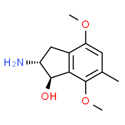 ChemSpider 2D Image | (1R,2R)-2-Amino-4,7-dimethoxy-6-methyl-1-indanol | C12H17NO3