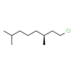 ChemSpider 2D Image | (3S)-1-Chloro-3,7-dimethyloctane | C10H21Cl