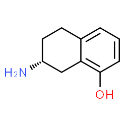 ChemSpider 2D Image | (7R)-7-Amino-5,6,7,8-tetrahydro-1-naphthalenol | C10H13NO