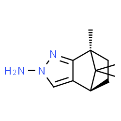 ChemSpider 2D Image | (1S,7R)-1,10,10-Trimethyl-3,4-diazatricyclo[5.2.1.0~2,6~]deca-2,5-dien-4-amine | C11H17N3