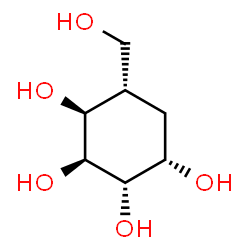 ChemSpider 2D Image | (1S,2S,3S,4S,5S)-5-(Hydroxymethyl)-1,2,3,4-cyclohexanetetrol | C7H14O5