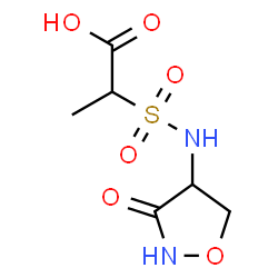 ChemSpider 2D Image | 2-[(3-Oxo-1,2-oxazolidin-4-yl)sulfamoyl]propanoic acid | C6H10N2O6S