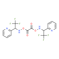 ChemSpider 2D Image | 1,1,1,10,10,10-Hexafluoro-2,9-di(2-pyridinyl)-4,7-dioxa-3,8-diazadecane-5,6-dione | C16H12F6N4O4