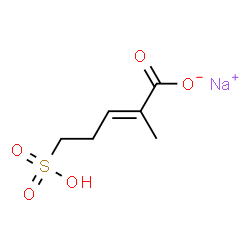 ChemSpider 2D Image | Sodium (2E)-2-methyl-5-sulfo-2-pentenoate | C6H9NaO5S