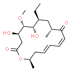 ChemSpider 2D Image | (4R,5S,6S,7S,9R,11Z,13E,16R)-7-Ethyl-4,6-dihydroxy-5-methoxy-9,16-dimethyloxacyclohexadeca-11,13-diene-2,10-dione (non-preferred name) | C20H32O6