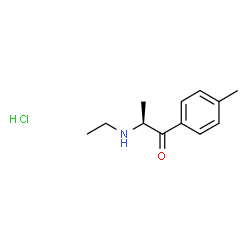 ChemSpider 2D Image | (2S)-2-(Ethylamino)-1-(4-methylphenyl)-1-propanone hydrochloride (1:1) | C12H18ClNO
