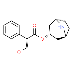 ChemSpider 2D Image | (1S,5S)-8-Azabicyclo[3.2.1]oct-3-yl (2S)-3-hydroxy-2-phenylpropanoate | C16H21NO3