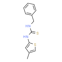 ChemSpider 2D Image | 1-Benzyl-3-(4-methyl-2-thienyl)thiourea | C13H14N2S2