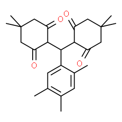 ChemSpider 2D Image | 2,2'-[(2,4,5-Trimethylphenyl)methylene]bis(5,5-dimethyl-1,3-cyclohexanedione) | C26H34O4
