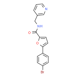 ChemSpider 2D Image | 5-(4-Bromophenyl)-N-(3-pyridinylmethyl)-2-furamide | C17H13BrN2O2