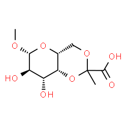 ChemSpider 2D Image | Methyl 4,6-O-(1-carboxyethylidene)-beta-D-galactopyranoside | C10H16O8