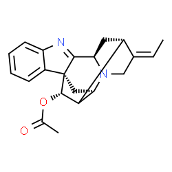 ChemSpider 2D Image | (3beta,5alpha,7alpha,15alpha,16xi,17S,19E)-1,2-Didehydro-2,7-dihydro-7,17-cyclosarpagan-17-yl acetate | C21H22N2O2