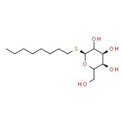 ChemSpider 2D Image | Octyl 1-thio-alpha-L-erythro-hexopyranoside | C14H28O5S