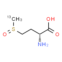 ChemSpider 2D Image | (2R)-2-Amino-4-[(~13~C)methylsulfinyl]butanoic acid | C413CH11NO3S