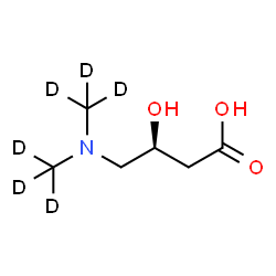 ChemSpider 2D Image | (3S)-4-{Bis[(~2~H_3_)methyl]amino}-3-hydroxybutanoic acid | C6H7D6NO3
