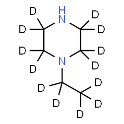 ChemSpider 2D Image | 1-(~2~H_5_)Ethyl(2,2,3,3,5,5,6,6-~2~H_8_)piperazine | C6HD13N2