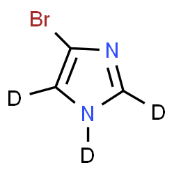 ChemSpider 2D Image | 4-Bromo(~2~H_3_)-1H-imidazole | C3D3BrN2