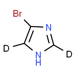 ChemSpider 2D Image | 4-Bromo(2,5-~2~H_2_)-1H-imidazole | C3HD2BrN2