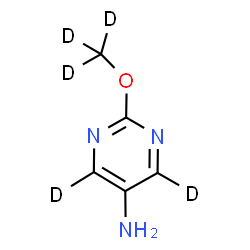 ChemSpider 2D Image | 2-[(~2~H_3_)Methyloxy]-5-(~2~H_2_)pyrimidinamine | C5H2D5N3O