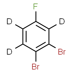 ChemSpider 2D Image | 1,2-Dibromo-4-fluoro(~2~H_3_)benzene | C6D3Br2F