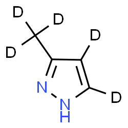 ChemSpider 2D Image | 3-(~2~H_3_)Methyl(4,5-~2~H_2_)-1H-pyrazole | C4HD5N2