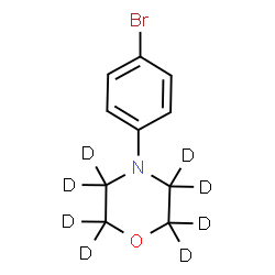 ChemSpider 2D Image | 4-(4-Bromophenyl)(~2~H_8_)morpholine | C10H4D8BrNO