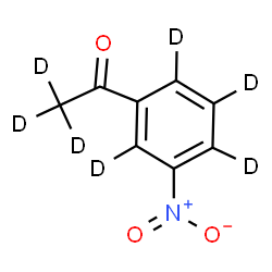 ChemSpider 2D Image | 1-[3-Nitro(~2~H_4_)phenyl](~2~H_3_)ethanone | C8D7NO3