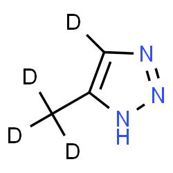ChemSpider 2D Image | 5-(~2~H_3_)Methyl(4-~2~H)-1H-1,2,3-triazole | C3HD4N3