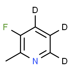 ChemSpider 2D Image | 3-Fluoro-2-methyl(~2~H_3_)pyridine | C6H3D3FN