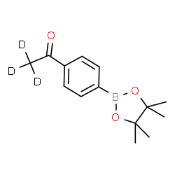 ChemSpider 2D Image | 1-[4-(4,4,5,5-Tetramethyl-1,3,2-dioxaborolan-2-yl)phenyl](~2~H_3_)ethanone | C14H16D3BO3
