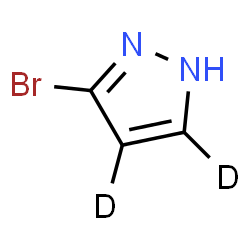 ChemSpider 2D Image | 3-Bromo(4,5-~2~H_2_)-1H-pyrazole | C3HD2BrN2