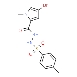 ChemSpider 2D Image | 4-Bromo-1-methyl-N'-[(4-methylphenyl)sulfonyl]-1H-pyrrole-2-carbohydrazide | C13H14BrN3O3S