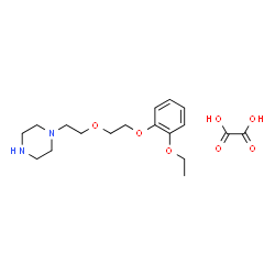 ChemSpider 2D Image | 1-{2-[2-(2-Ethoxyphenoxy)ethoxy]ethyl}piperazine ethanedioate (1:1) | C18H28N2O7