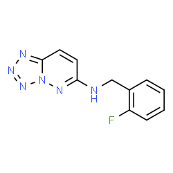 ChemSpider 2D Image | N-(2-Fluorobenzyl)tetrazolo[1,5-b]pyridazin-6-amine | C11H9FN6