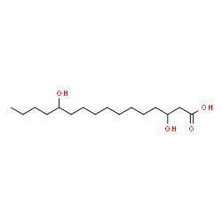 ChemSpider 2D Image | 3,12-Dihydroxyhexadecanoic acid | C16H32O4