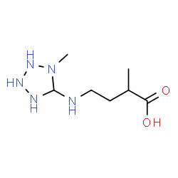 ChemSpider 2D Image | 2-Methyl-4-[(1-methyl-5-tetrazolidinyl)amino]butanoic acid | C7H17N5O2
