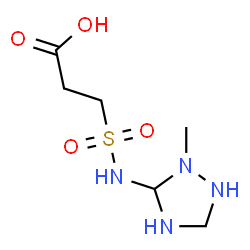 ChemSpider 2D Image | 3-[(2-Methyl-1,2,4-triazolidin-3-yl)sulfamoyl]propanoic acid | C6H14N4O4S
