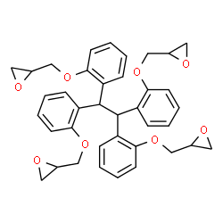 ChemSpider 2D Image | 2,2',2'',2'''-[1,1,2,2-Ethanetetrayltetrakis(2,1-phenyleneoxymethylene)]tetraoxirane | C38H38O8