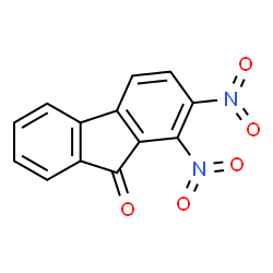 ChemSpider 2D Image | 1,2-Dinitro-9H-fluoren-9-one | C13H6N2O5
