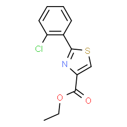ChemSpider 2D Image | Ethyl 2-(2-chlorophenyl)thiazole-4-carboxylate | C12H10ClNO2S
