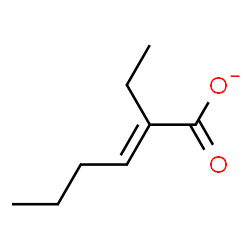 ChemSpider 2D Image | (2E)-2-Ethyl-2-hexenoate | C8H13O2