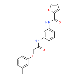 ChemSpider 2D Image | N-(3-{[(3-Methylphenoxy)acetyl]amino}phenyl)-2-furamide | C20H18N2O4