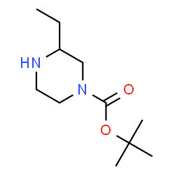 ChemSpider 2D Image | 1-Boc-3-ethylpiperazine | C11H22N2O2