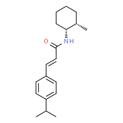 ChemSpider 2D Image | (2E)-3-(4-Isopropylphenyl)-N-[(1R,2S)-2-methylcyclohexyl]acrylamide | C19H27NO