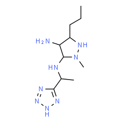 ChemSpider 2D Image | 2-Methyl-5-propyl-N~3~-[1-(2H-tetrazol-5-yl)ethyl]-3,4-pyrazolidinediamine | C10H22N8