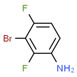 ChemSpider 2D Image | 3-Bromo-2,4-difluoroaniline | C6H4BrF2N