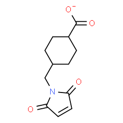 ChemSpider 2D Image | 4-[(2,5-Dioxo-2,5-dihydro-1H-pyrrol-1-yl)methyl]cyclohexanecarboxylate | C12H14NO4