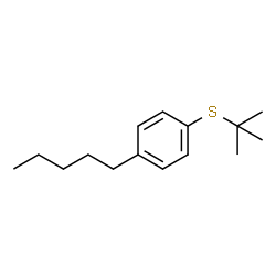 ChemSpider 2D Image | 1-[(2-Methyl-2-propanyl)sulfanyl]-4-pentylbenzene | C15H24S