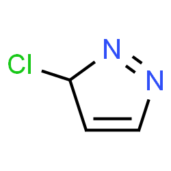 ChemSpider 2D Image | 3-Chloro-3H-pyrazole | C3H3ClN2