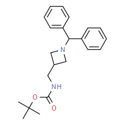 ChemSpider 2D Image | 1-Benzhydryl-3-[(Boc-amino)methyl]azetidine | C22H28N2O2